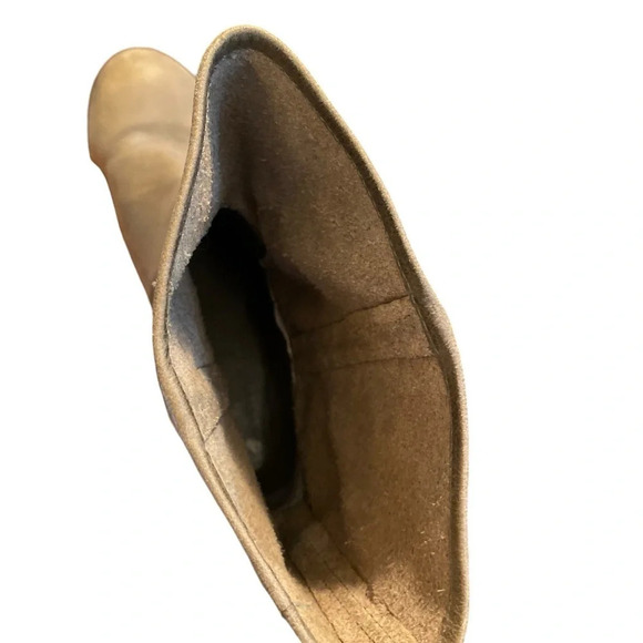 Banana Republic rock stone leather braid round toe mid-calf boot Boho western - Picture 9 of 15